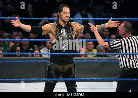 Philadelphia, PA, Stati Uniti d'America. 30 gen, 2018. Perfect 10 contro il Barone Corbin corrispondono alla Wells Fargo Center di Philadelphia, Pa su gennaio 30, 2018 Credit: Star Shooter/media/punzone Alamy Live News Foto Stock