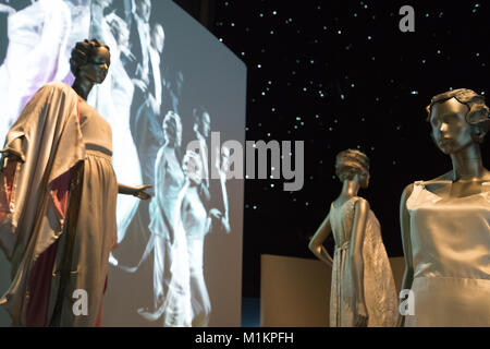 Londra, Regno Unito. 31 gennaio, 2018. Presenta all'Ocean Liner: velocità e stile mostra presso il Victoria and Albert Museum di Londra. Foto data: mercoledì 31 gennaio, 2018. Credito: Roger Garfield/Alamy Live News Foto Stock