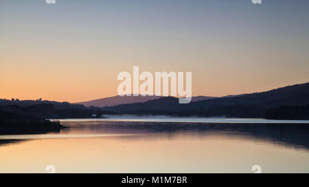 Dawn, Crystal molle serbatoio, San Mateo County Foto Stock