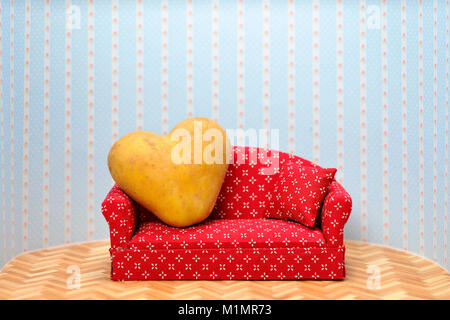 Immagine dell'icona couch potato, Symbolbild Couch-Potato Foto Stock