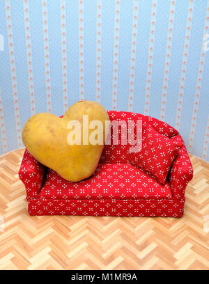 Immagine dell'icona couch potato, Symbolbild Couch-Potato Foto Stock