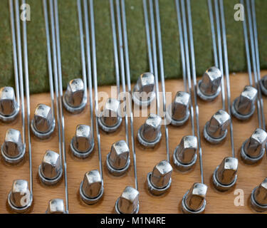 Abstract guardare all'interno di un bechstein pianoforte Foto Stock