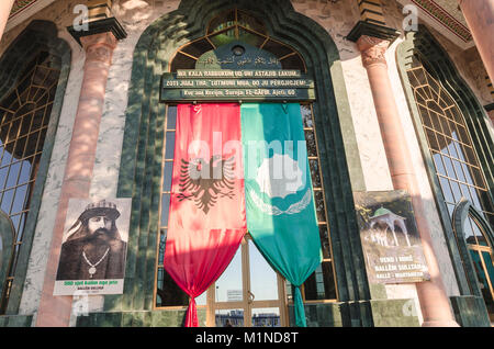 TIRANA, ALBANIA - luglio 7, 2017: presso la sede mondiale della Comunità Bektashi a Tirana, Albania Foto Stock