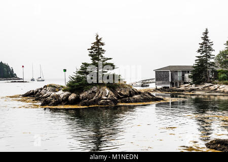 Natale Cove   South Bristol, Maine, Stati Uniti d'America Foto Stock