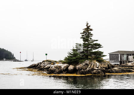 Natale Cove   South Bristol, Maine, Stati Uniti d'America Foto Stock