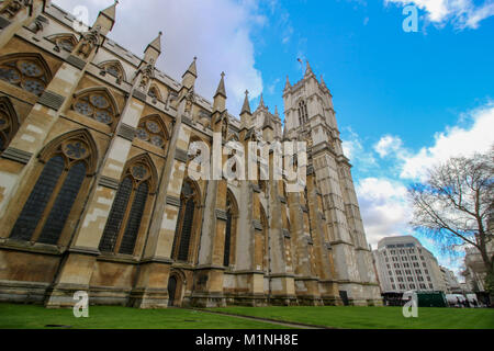 Marzo 2017 London, England, Regno Unito Il Westminster Abbey Foto Stock