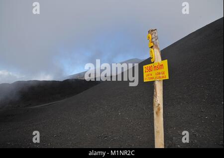 L'Italia, Sicilia Etna Vulcano, campi di lava - Ottobre 2017 | Utilizzo di tutto il mondo Foto Stock
