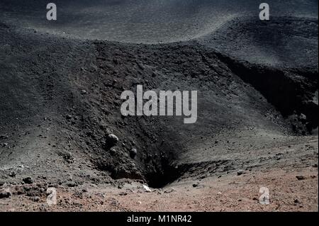 L'Italia, Sicilia Etna Vulcano, campi di lava - Ottobre 2017 | Utilizzo di tutto il mondo Foto Stock