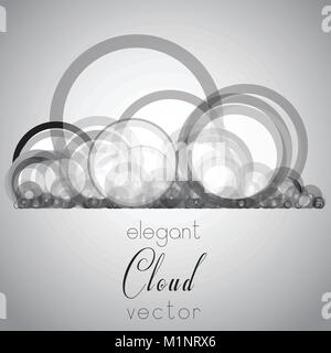 Elegante vettore cloud Illustrazione Vettoriale