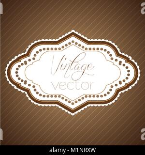 Etichetta Vintage eps10 disegno vettoriale Illustrazione Vettoriale
