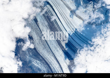Impressionante i motivi, le forme e le texture del pianeta terra visto dallo spazio. Questo elementi di immagine fornita dalla NASA Foto Stock