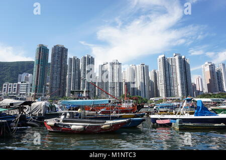 Giro in Sampan, Hongkong Foto Stock