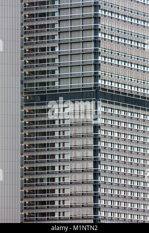 Bonn, Regierungsviertel (Bundesviertel, Parlamentsviertel), Ehemaliges Abgeordnetenhochhaus "Langer Eugen", 1966-1969 von Egon Eiermann erbaut, heute Foto Stock