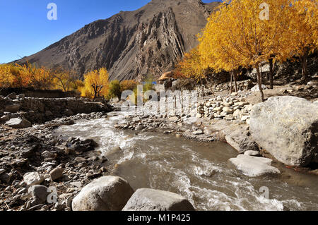 La Kali Gandaki River Valley, Mustang, Nepal, Himalaya, Asia Foto Stock