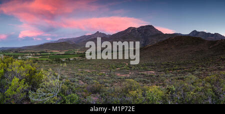 Veduta aerea della piccola cittadina di Ladysmith nella Western Cape del Sud Africa Foto Stock