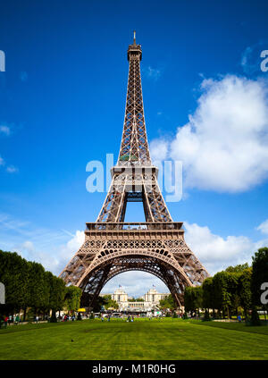 Torre Eiffel, Parigi, Francia Foto Stock