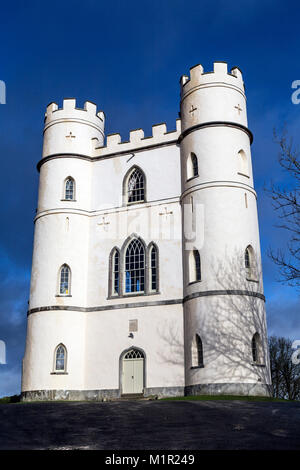 Il Haldon Belvedere è stato costruito nel 1788,follia,età georgiana,colline di Haldon foresta, Devon campagna.,l'Haldon Belvedere (Lawrence Castello) Foto Stock