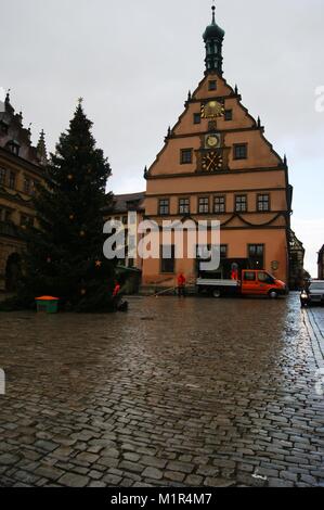 La scatola di cioccolatini città di Rothenburg, Germania Foto Stock