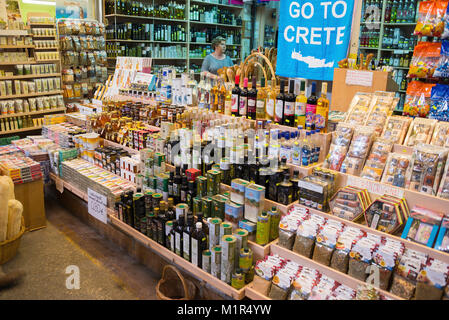 Sala Mercato, Chania, Creta, Grecia , Markthalle, Kreta, Griechenland Foto Stock