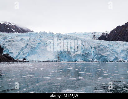 L'Holgate Glacier in Holgate braccio vicino Aialik Bay in Alaska. Foto Stock