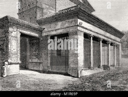 Arcus Argentariorum, San Giorgio, Velabro, Roma, Italia, XIX SECOLO Foto Stock