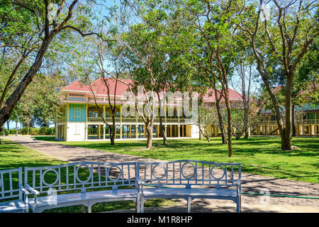 Hua Hi, Hua Hi, Cina. Il 1° febbraio 2018. Hua Hin, Thailandia: Il Marukataiyawan Palace, costruito nel 1923, è situato in Hua Hin, Thailandia. Credito: SIPA Asia/ZUMA filo/Alamy Live News Foto Stock