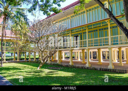 Hua Hi, Hua Hi, Cina. Il 1° febbraio 2018. Hua Hin, Thailandia: Il Marukataiyawan Palace, costruito nel 1923, è situato in Hua Hin, Thailandia. Credito: SIPA Asia/ZUMA filo/Alamy Live News Foto Stock