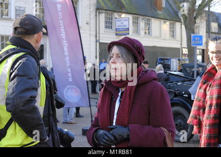 Banbury, Regno Unito, 01 febbraio, 2018. Festeggia il ritorno del Rally di Monte Carlo per la prima volta dal 1962. Banbury, Regno Unito. Credito: Martin Kelly/Alamy Live News. Foto Stock