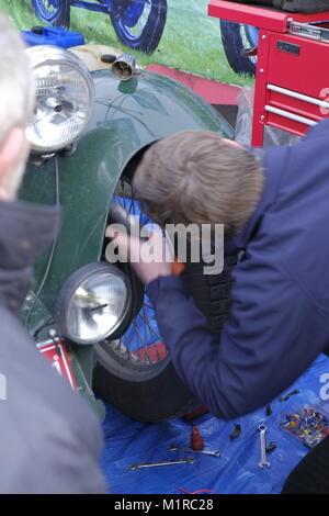 Banbury, Regno Unito, 01 febbraio, 2018. Festeggia il ritorno del Rally di Monte Carlo per la prima volta dal 1962. Banbury, Regno Unito. Credito: Martin Kelly/Alamy Live News. Foto Stock