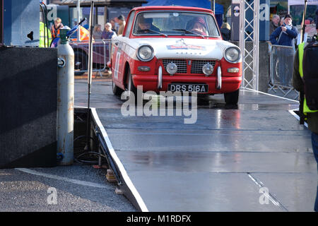 Banbury, Regno Unito, 01 febbraio, 2018. Festeggia il ritorno del Rally di Monte Carlo per la prima volta dal 1962. Banbury, Regno Unito. Credito: Martin Kelly/Alamy Live News. Foto Stock