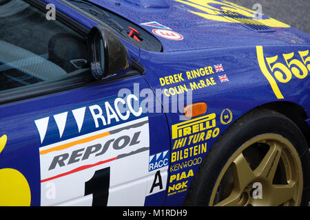 Banbury, Regno Unito, 01 febbraio, 2018. Festeggia il ritorno del Rally di Monte Carlo per la prima volta dal 1962. Banbury, Regno Unito. Credito: Martin Kelly/Alamy Live News. Foto Stock