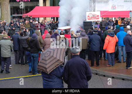 Banbury, Regno Unito, 01 febbraio, 2018. Festeggia il ritorno del Rally di Monte Carlo per la prima volta dal 1962. Banbury, Regno Unito. Credito: Martin Kelly/Alamy Live News. Foto Stock