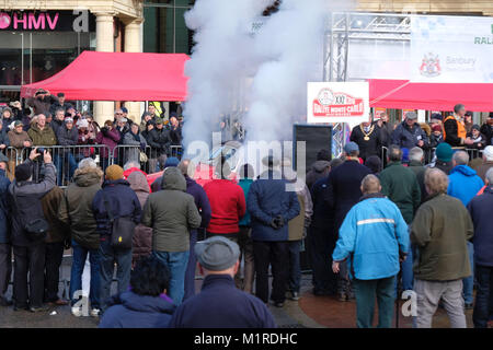 Banbury, Regno Unito, 01 febbraio, 2018. Festeggia il ritorno del Rally di Monte Carlo per la prima volta dal 1962. Banbury, Regno Unito. Credito: Martin Kelly/Alamy Live News. Foto Stock