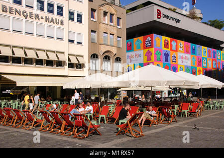 Marktplatz, Stoccarda, Baden-Wuerttemberg, Deutschland, Germania Foto Stock