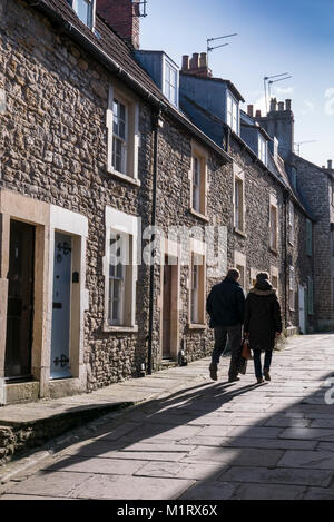 Un paio di passeggiate in Sheppards Barton, Frome, Somerset, Inghilterra Foto Stock