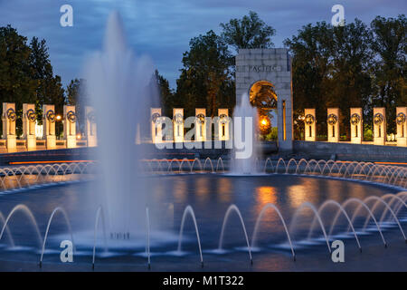 National Memoriale della Seconda Guerra Mondiale, Washington, Distretto di Columbia USA Foto Stock
