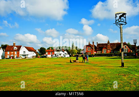 Hawkhurst Vilage verde, Hawkhurst, Kent Foto Stock