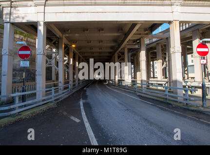 Livello alto ponte, Newcastle upon Tyne, Regno Unito Foto Stock