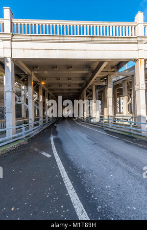 Livello alto ponte, Newcastle upon Tyne, Regno Unito Foto Stock