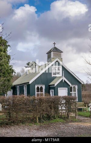 Chiesa di tutti i santi " stagno tabernacolo Chiesa', Brokerswood parrocchia di Dilton Marsh, Wiltshire, Inghilterra Foto Stock