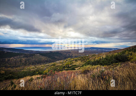 Questo è stato preso dalla mia finestra di ufficio durante il tramonto sulla città Foto Stock