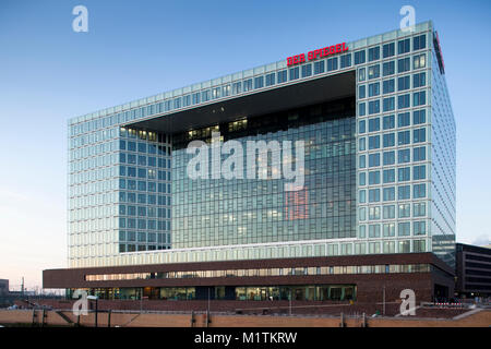 Edificio per uffici a Ericusspitze nella HafenCity Hamburg, sede del settimanale tedesco Der Spiegel Foto Stock