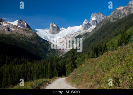 La strada per il Bugaboos in British Columbia, Canada Foto Stock