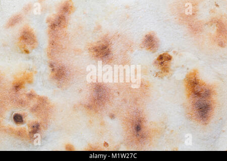 Tortilla avvolgere il pane.Close up texture Foto Stock