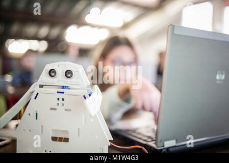 Robotics centro per bambini a Kiev, Ucraina Foto Stock