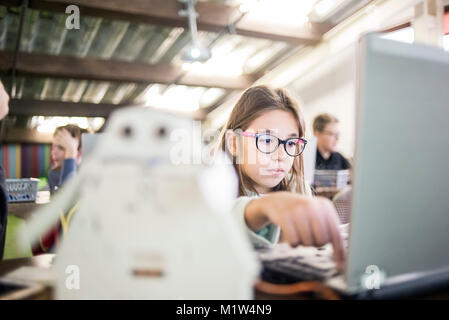 Robotics centro per bambini a Kiev, Ucraina Foto Stock