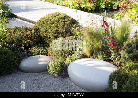 La BBC Radio 2 Jeremy Vine Texture giardino, RHS Chelsea Flower Show 2017 Foto Stock