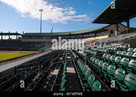 Florida, Stati Uniti d'America. 2° febbraio 2018. Roger Dean Stadium di Giove Venerdì, 2 febbraio 2018. Credito: Bruce R. Bennett/Palm Beach post/ZUMA filo/Alamy Live News Foto Stock