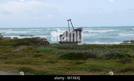 Cape algulhas sud africa Foto Stock