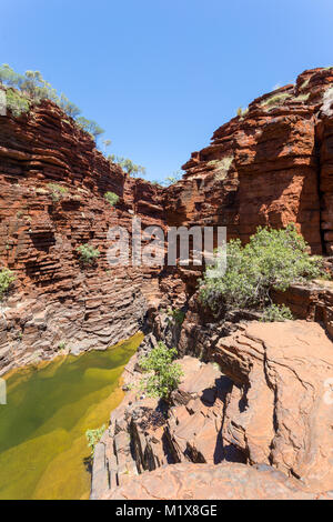 Joffrey Gorge, Karijini National Park, Australia occidentale. Foto Stock